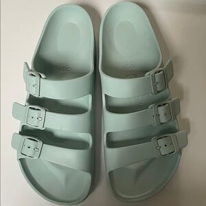 Birkenstock Triple-Buckle Sandals in Mint